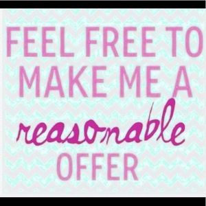 😀REASONABLE OFFERS ARE WELCOME 😀